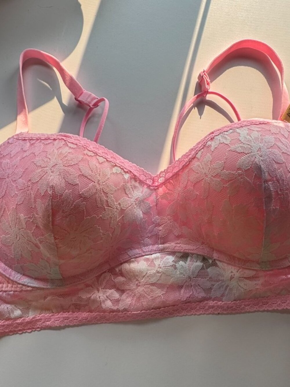 Victoria's Secret PINK Lace Push Up Wireless Bralette XXL